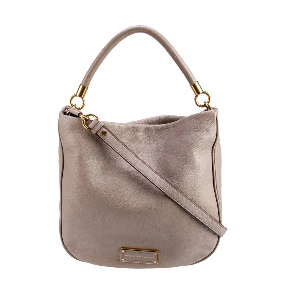 Marc by Marc Jacobs Gray Leather Hobo Bag
